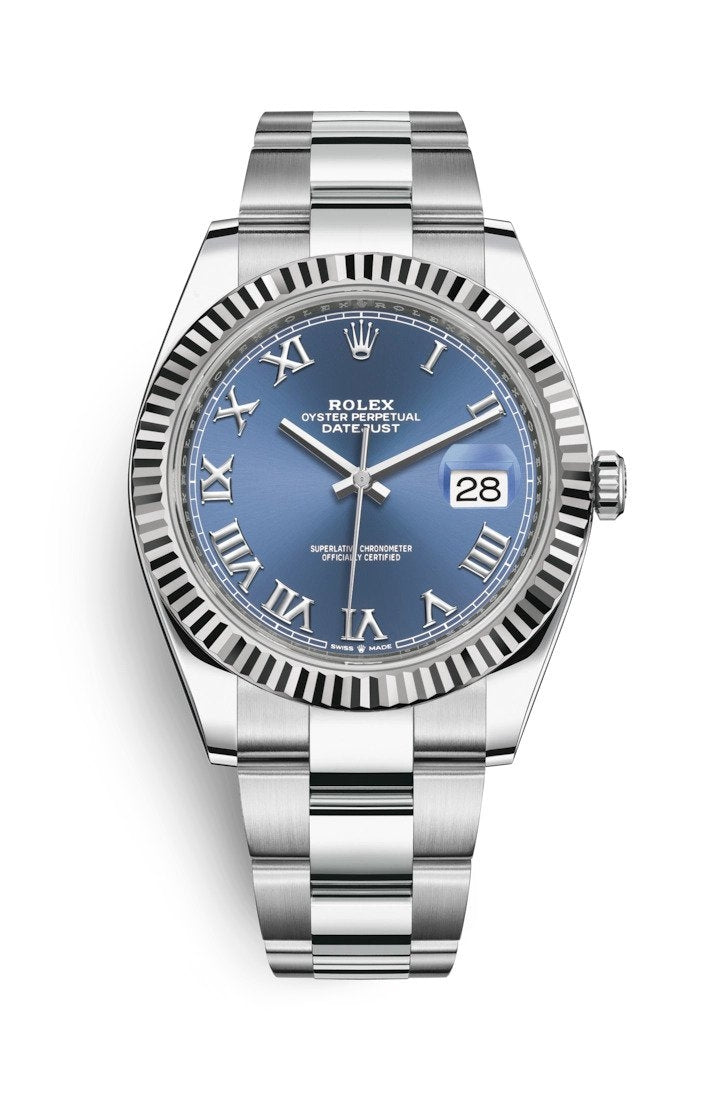 Montre Datejust II 41mm 116334 Bleu chiffres Romains