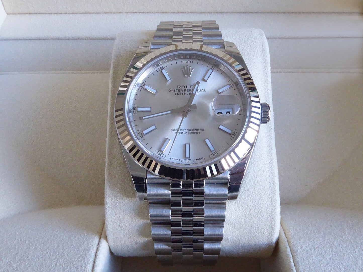 Datejust 126334-0004 Silver 41 mm Pour Homme